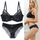 Women'S Sexy Lace Sexy Transparent Ultra-Thin Bra Panties Set