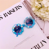 Girls Cute Star Heart Decorated Sunflower Shaped Sunglasses