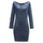 Women Long-Sleeve Off-Shoulder Denim Tight Dress
