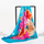 (Buy 1 Get 2 ) 90*90Cm Women'S Fashion Large Floral Print Silk Scarf