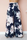 Women Simple Floral Printed High Waist Loose Casual Wide Leg Pants