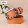 Women'S Fashion Casual Retro Engraved Alloy Pin Buckle Belt