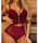 Women Sexy High Elastic Mesh See-Through Fashion Lace Patchwork Bra And Panty Lingerie Set