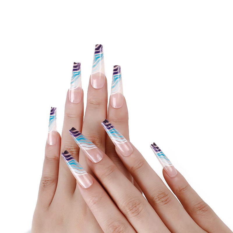 Fashion Uv Color Printing Detachable False Nails