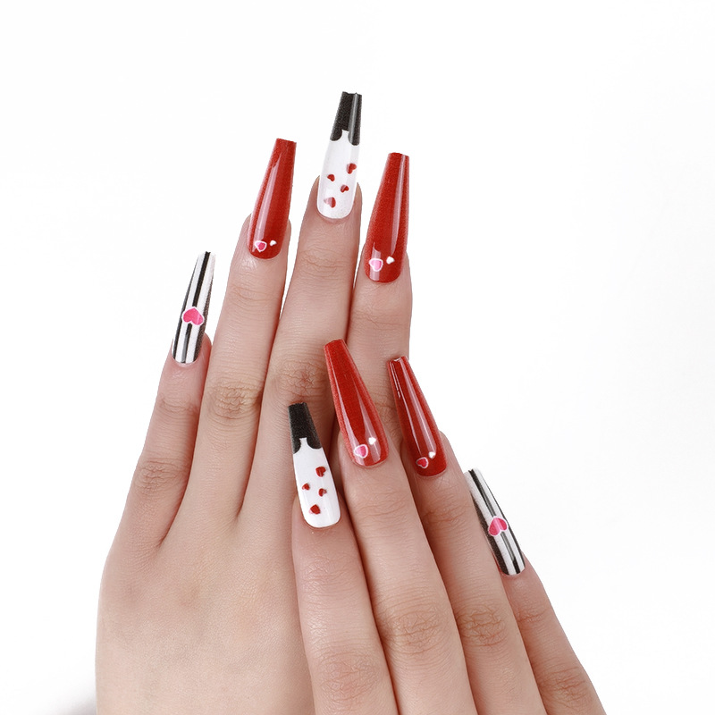 Fashion Uv Color Printing Detachable False Nails