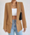 (Buy 1 Get 1) Women Solid Color Casual Lapel Long Sleeve Blazer Coat