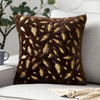 Fashionable Simple Short Plush Bronzing Feather Home Sofa Cushion Cover