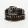 Women Fashion Casual Solid Color Vintage Rivet Versatile PU Metal Buckle Belt