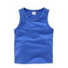 Kids Basic Round Neck Sleeveless Solid Color Casual Vest T-Shirt