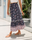 Women Fashion Summer Vacation Floral Print Swing Skirt