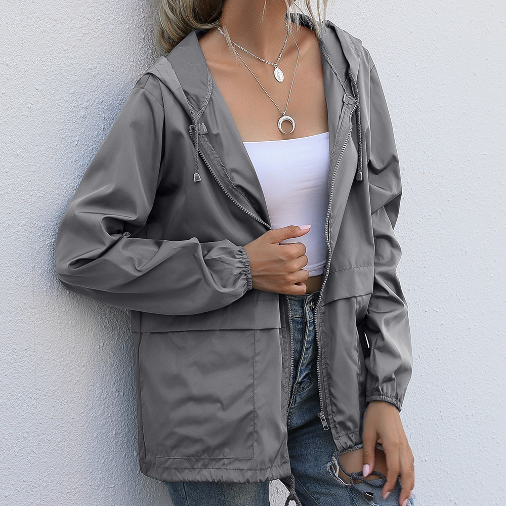 Solid Color Fashion Women Casual Loose Long Sleeve Jacket
