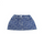 Kids Girls Basic Letter All Over Print Elastic Waist Denim Skirt