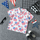Children Kids Baby Fashion Boys Short Sleeve Star Print Shirt Independence Day Flag
