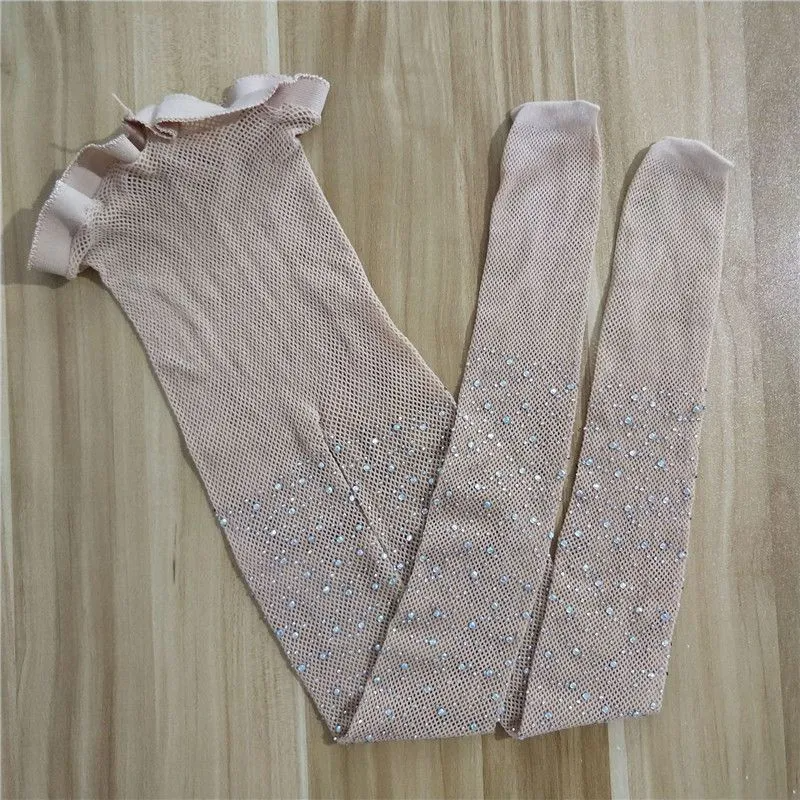 Fashion Girl Shiny Rhinestone Mesh Tights Hosiery Pantyhose