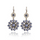 (Buy 1 Get 2) Women Fashion Vintage Bohemian Imitation Gemstones Flower Dangle Earrings
