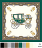 (Buy 1 Get 2) Women'S Fashion Carriage Printing Imitation Silk Scarf