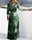 Women Fashion Casual Long Sleeve Printed Maxi Dress