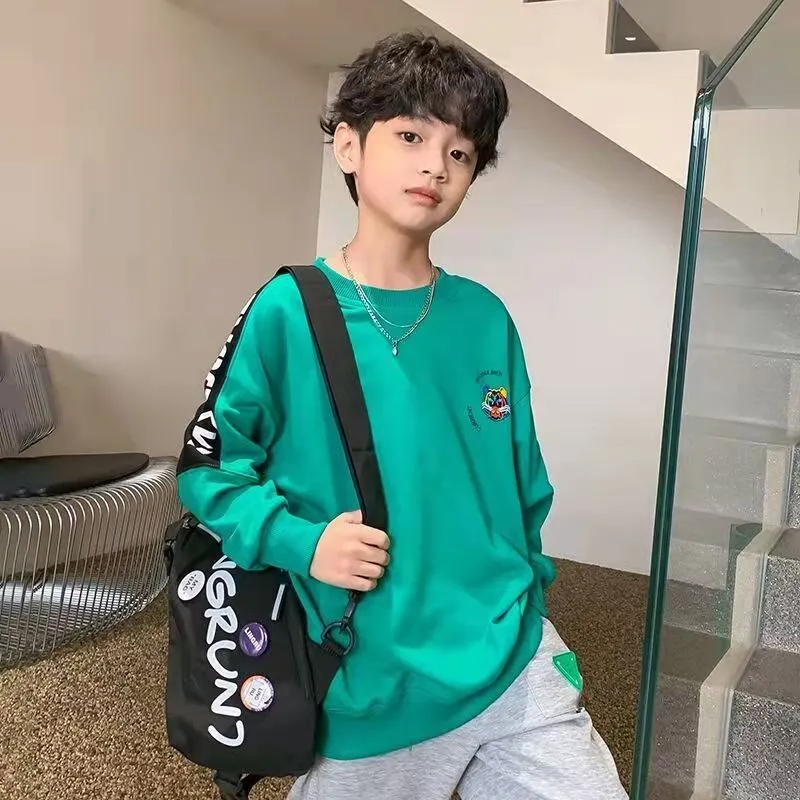 Kids Toddler Boy Fashion Crew Neck Colorblock Sweatshirt SKU: T1035E9774 Min.Order: 1