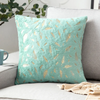 Fashionable Simple Short Plush Bronzing Feather Home Sofa Cushion Cover
