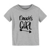 (Buy 1 Get 1) Children Kids Baby Fashion Boys Girls Short Sleeve Daddy'S Mama'S Letter Print T-Shirt
