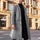 Men Fashion Solid Color Button Design Coat