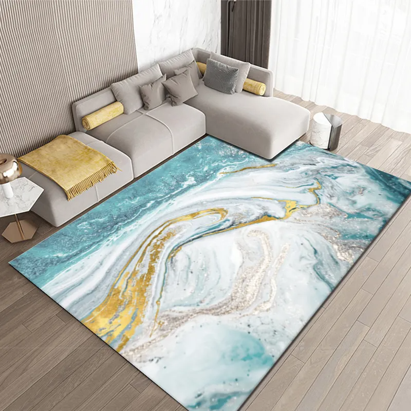 Abstract Ink Smudged Line Carpet Living Room Floor Decoration Mat