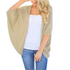 Women Casual Solid Color Half Sleeve Cardigan