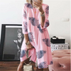 Women Fashion Casual Butterfly Printed Dress