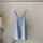 Women Ivy Preppy Style Summer Loose Casual Denim Suspender Dress