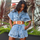 Fashion Women'S Loose Short-Sleeved Medium And Long Denim Waistcoat