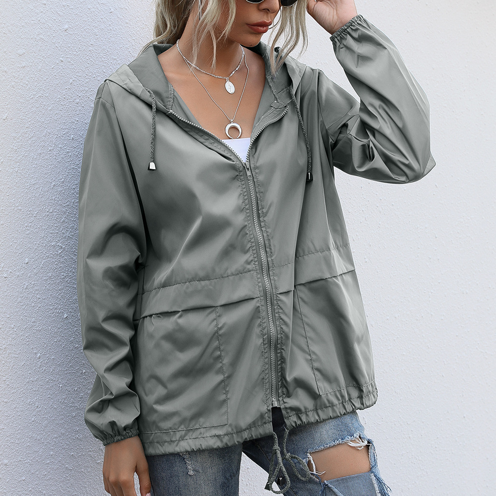 Solid Color Fashion Women Casual Loose Long Sleeve Jacket
