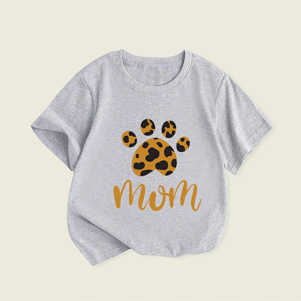 (Buy 1 Get 1) Children Kids Baby Fashion Girls Casual Basic Leopard Print Short Sleeve T-Shirt