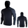 Men Casual Color-Block Hooded High Elastic Quick-Drying Sports Jacket
