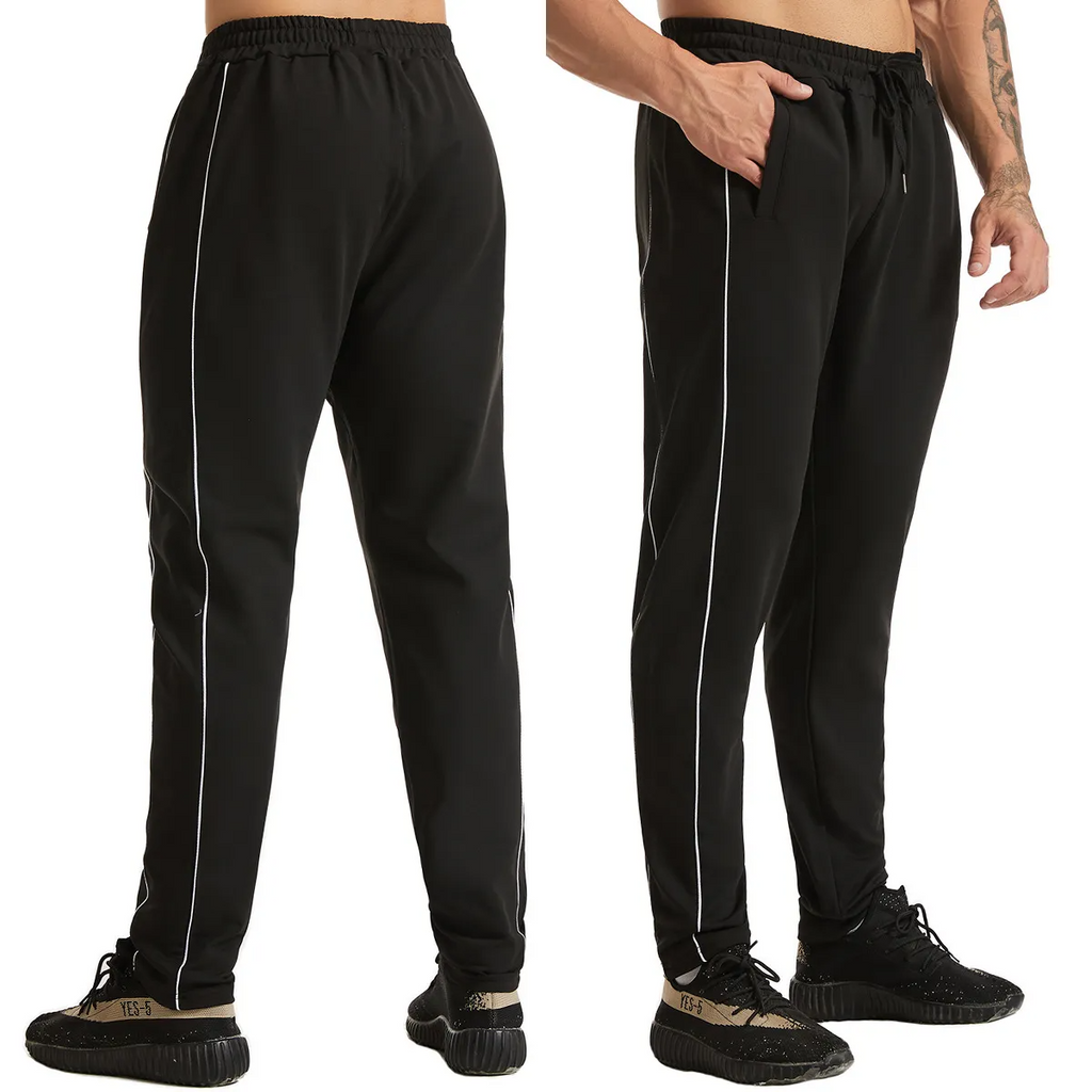 Men Casual High Elastic Quick-Drying Sports Trousers