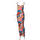 Women New Autumn Elegant Color Blocking Graphic Printed Backless Slip Dress