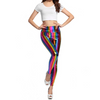 Fashion Rainbow Color High-Waisted Women Tight Leggings