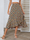 Women'S Casual Bohemian Small Tiny Flower Printing Beach Vacation Drawstring Waist Irregular Wrap Skirt