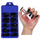 ( Buy 1 Get 2 ) Blister Small Blue Box 100 Pieces Oval Solid Color False Nails