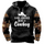 Men Vintage Casual Ethnic Style Letter Floral Long Sleeve Plus Size Hoodies