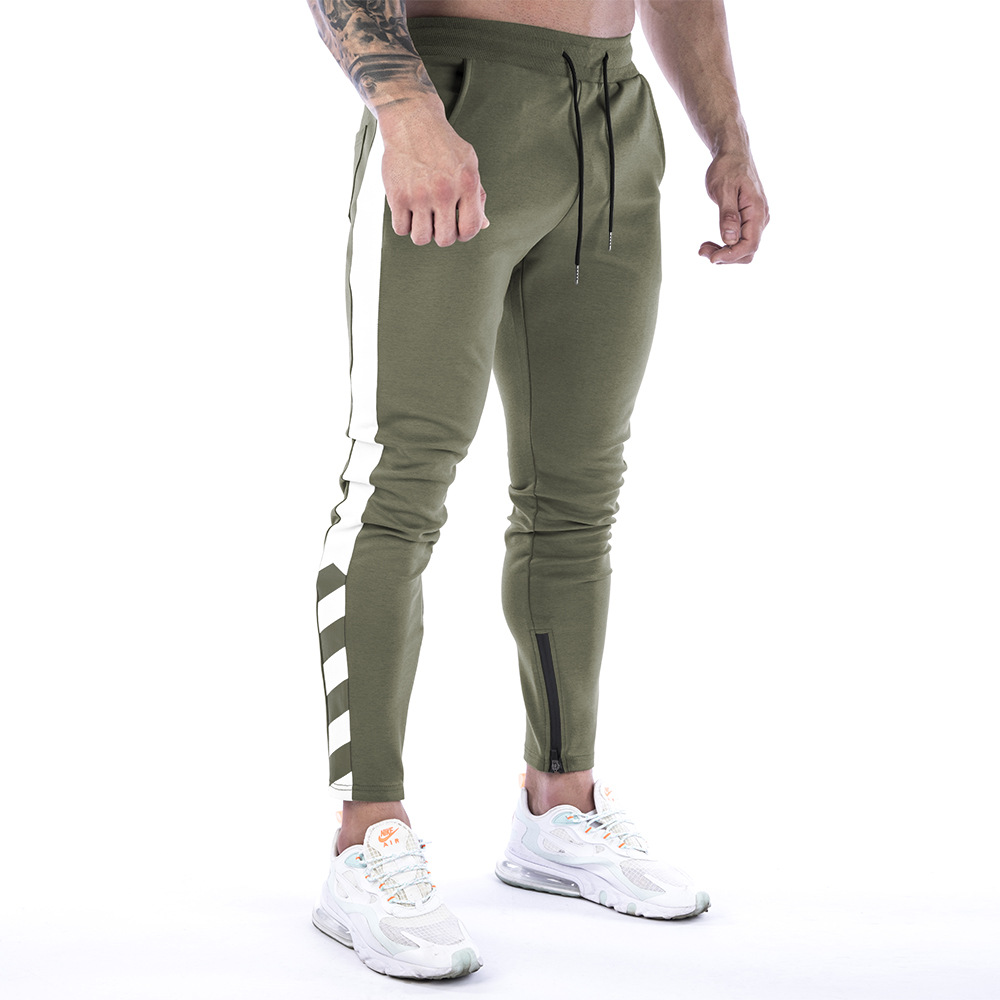Men'S Casual Color Matching Running Sports Trousers