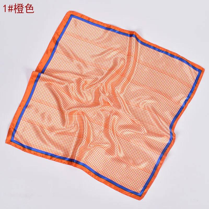 (Buy 1 Get 2) Women Fashion Geometric Print Satin Square Scarf