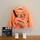 Kids Letter Embroidery Hooded Coat And Bag Two-Piece Set