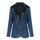 Fashion Vintage Autumn Winter Solid Velvet One Button Blazer