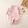 (Buy 1 Get 1) Kids Baby Unisex Fashion Casual Cute Solid Color Long Sleeve Romper