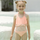 (Buy 1 Get 1) Children Kids Baby Fashion Girls Solid Color Lace One Piece Swimsuit