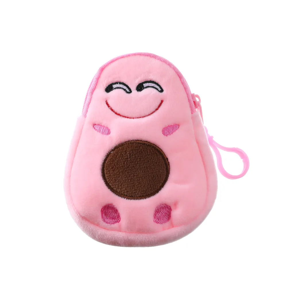(Buy 1 Get 2) Cartoon Plush Cute Avocado Coin Purse
