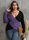 Casual Women Plus Size Winter Autumn Color Contrast V Neck Long Sleeve Cross Knitted Sweater