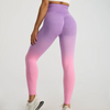 Women Fashion Gradient High Waist Hip Sports Fitness Yoga Pants