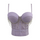 Women Fashion Rhinestone Tassel Camisole Corset