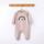 Baby  Fashion Casual Versatile Sun Moon Rainbow Strip Long Sleeve Round Neck Bodysuit